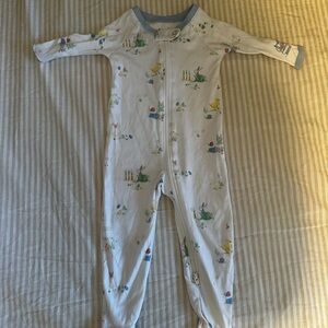 Adorable Blue and White Kids One Piece